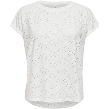 textil Tops y Camisetas Only 15231005-Cloud Dance Blanco