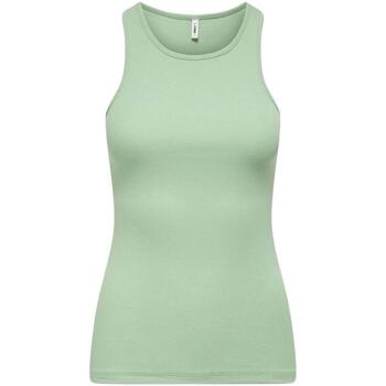textil Tops y Camisetas Only 15234659-Frosty Gree Verde