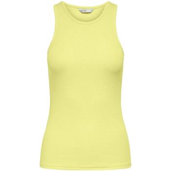 textil Tops y Camisetas Only 15234659-Yellow Pear Amarillo