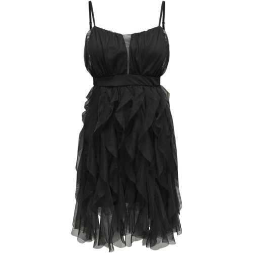 textil Mujer Vestidos cortos Only ONLSKY STRAPSLEEVE SHORT DRESS JRS 15321338 Negro