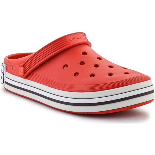 Zapatos Zuecos (Mules) Crocs Off Court Logo Clog 209651-625 Rojo