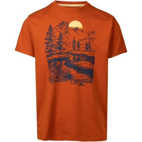 textil Hombre Camisetas manga larga Trespass Worden Naranja