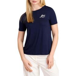 textil Mujer Camisetas manga corta Naf Naf AENT 153-567 Azul