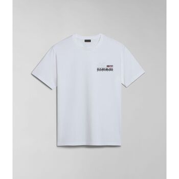 textil Hombre Tops y Camisetas Napapijri D-COLVILLE NP0A4HS5-002 BRIGHT WHITE Blanco