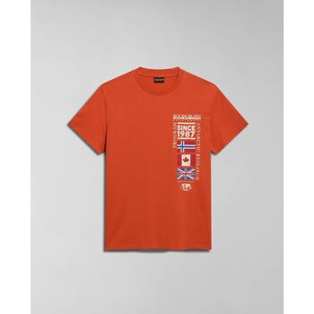 textil Hombre Tops y Camisetas Napapijri S-TURIN NP0A4HQG-A62 ORANGE BURNT Naranja