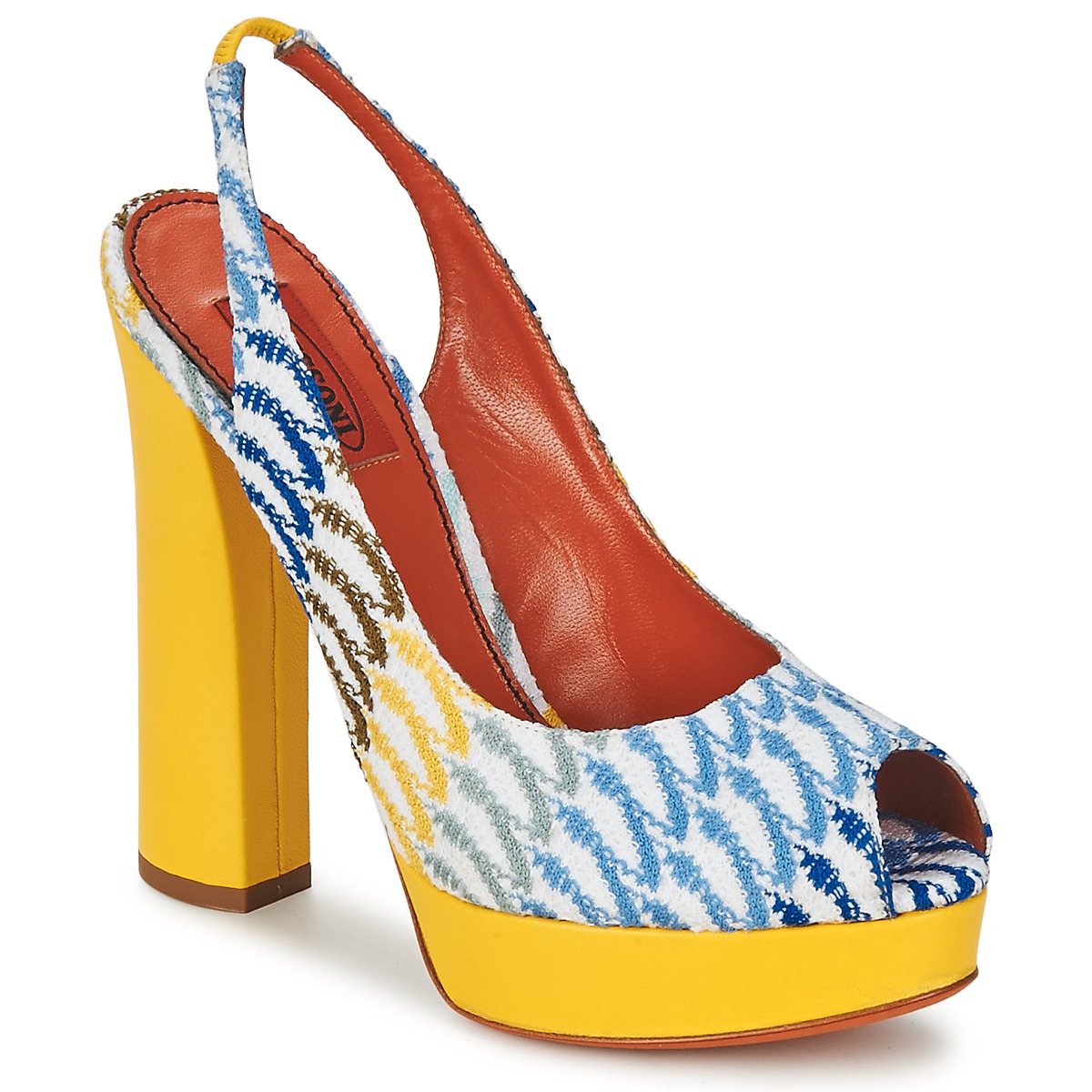 Zapatos Mujer Sandalias Missoni XM005 Amarillo / Azul