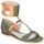 Zapatos Mujer Sandalias John Galliano A65970 Verde / Beige
