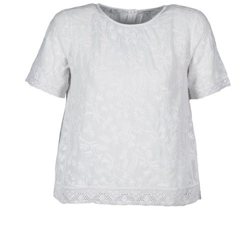 textil Mujer Camisetas manga corta Manoush COTONNADE SMOCKEE Blanco
