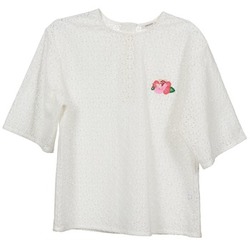 textil Mujer Tops / Blusas Manoush FLOWER BADGE Blanco