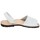 Zapatos Mujer Sandalias Whetis Menorquinas de piel Blanco