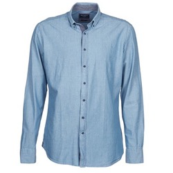 textil Hombre Camisas manga larga Hackett RILEY Azul