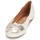 Zapatos Mujer Bailarinas-manoletinas Betty London ERUNE Blanco / Plateado
