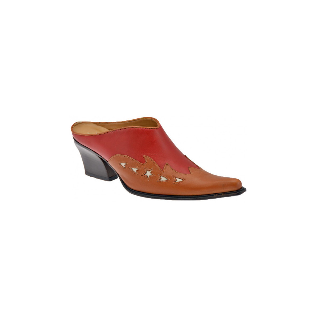 Zapatos Mujer Deportivas Moda Nci Texano Tacco70 Rojo