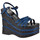 Zapatos Mujer Deportivas Moda No End Glitter Zeppa140 Azul