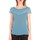 textil Mujer Camisetas manga corta Aggabarti t-shirt voile121072 bleu Azul