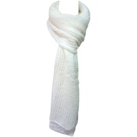 Accesorios textil Mujer Bufanda De Fil En Aiguille Écharpe Santa Blanc Blanco