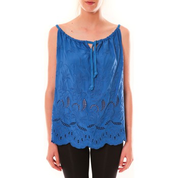 textil Mujer Tops / Blusas Dress Code Debardeur HS-1019  Bleu Azul