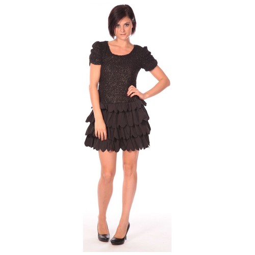 textil Mujer Vestidos cortos Aggabarti Robe Dora 112009 Negro