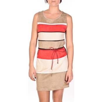 textil Mujer Vestidos cortos Dress Code Robe Torino beige/rouge/crème Multicolor