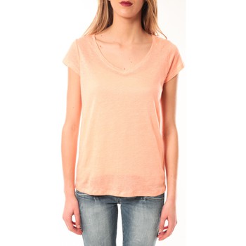 textil Mujer Camisetas manga corta Little Marcel T-Shirt Talin E15FTSS0116 Corail Pastel Naranja