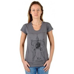 textil Mujer Camisetas manga corta Eleven Paris 14257 Gris