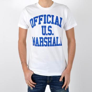 textil Hombre Camisetas manga corta U.S Marshall 15489 Blanco