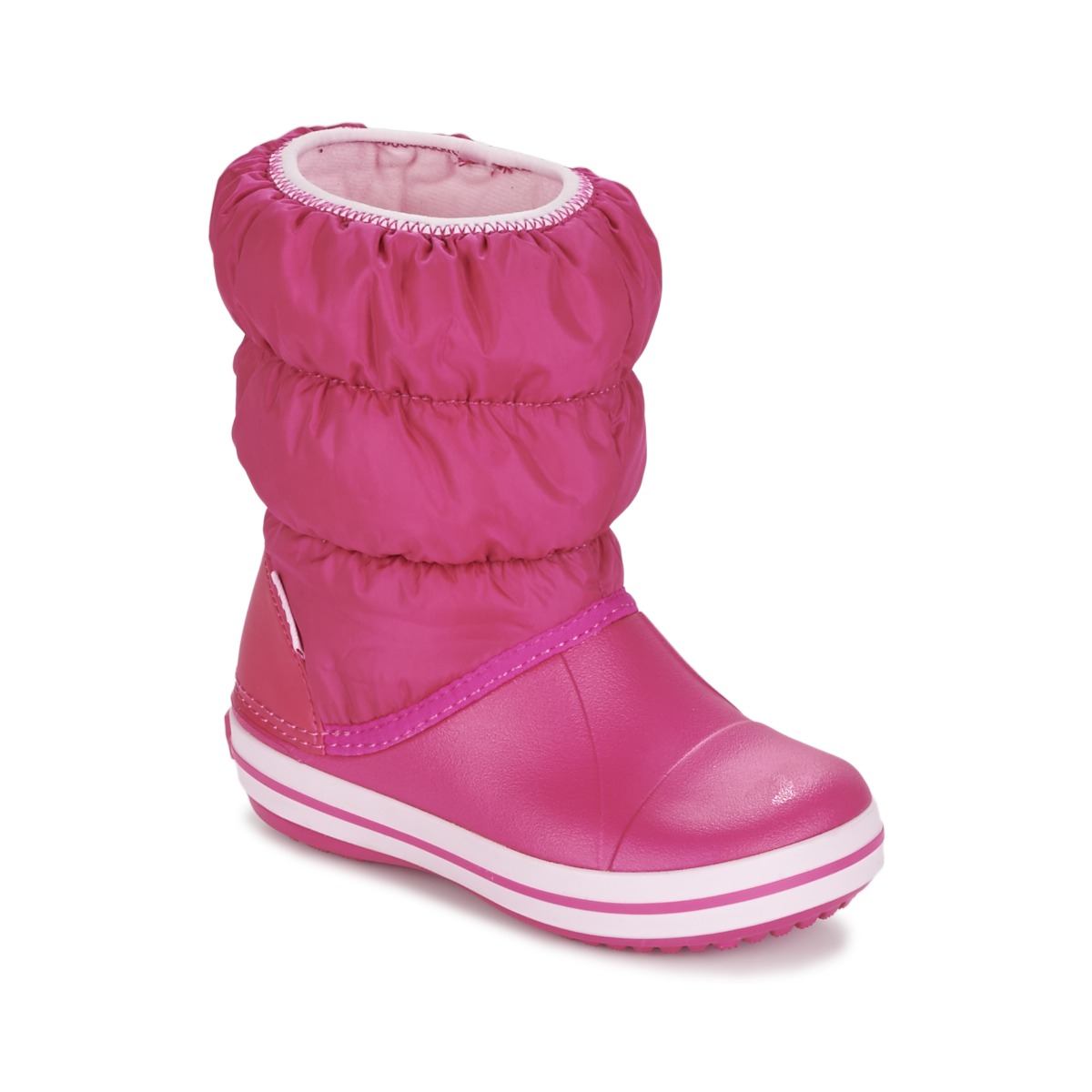 Zapatos Niña Botas de nieve Crocs WINTER PUFF BOOT KIDS Rosa