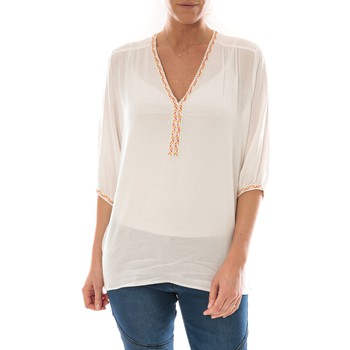 textil Mujer Tops / Blusas Barcelona Moda Top Leny Blanc Blanco
