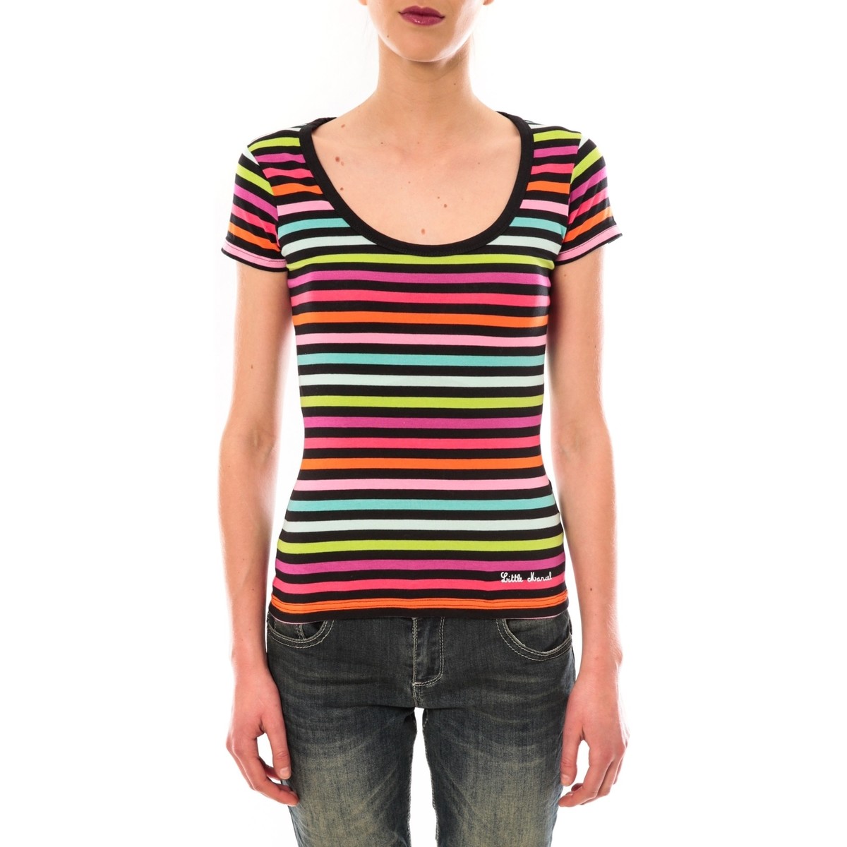 textil Mujer Camisetas manga corta Little Marcel t-shirt line GCR MC 229 Multicolor