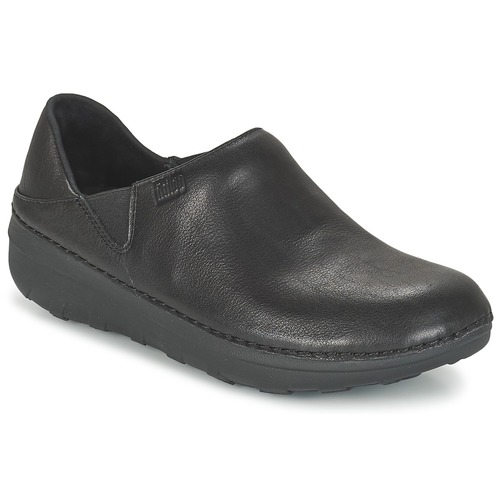 Zapatos Mujer Zuecos (Clogs) FitFlop SUPERLOAFER (LEATHER) Negro