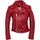 textil Mujer cazadoras Schott PERFECTO FEMME  lcw 8600 Rouge Rojo