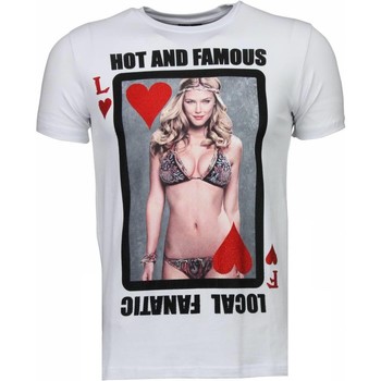 textil Hombre Camisetas manga corta Local Fanatic Hot & Famous Poker Refaeli Blanco