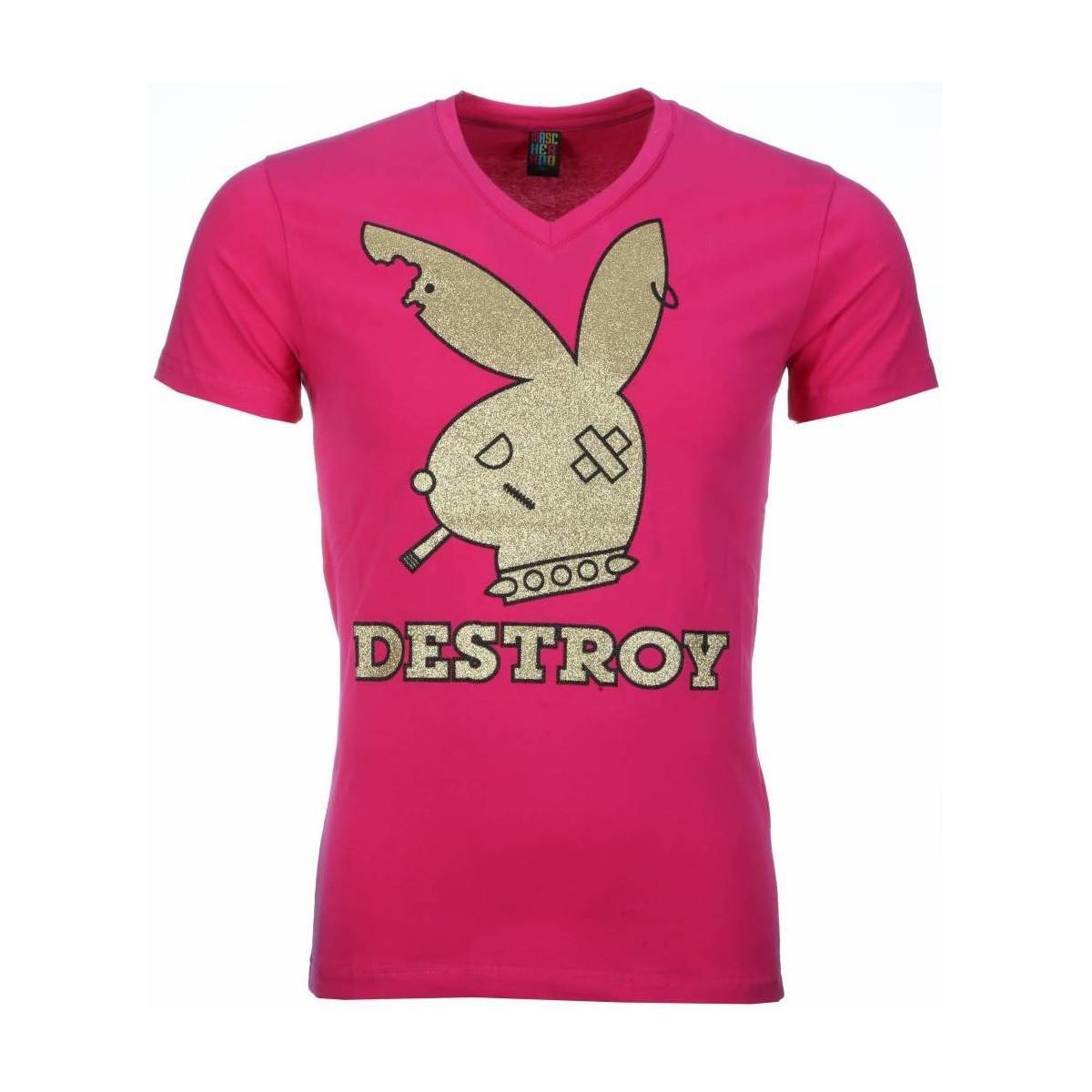 textil Hombre Camisetas manga corta Local Fanatic Destroy Do Rosa