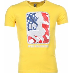 textil Hombre Camisetas manga corta Local Fanatic NPA Print Amarillo