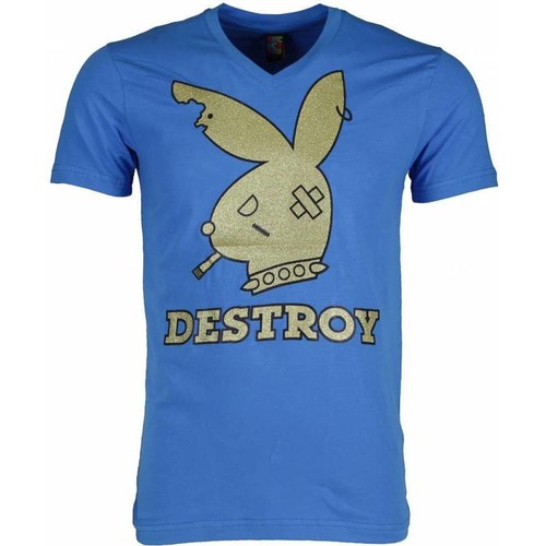 textil Hombre Camisetas manga corta Local Fanatic Destroy Azul