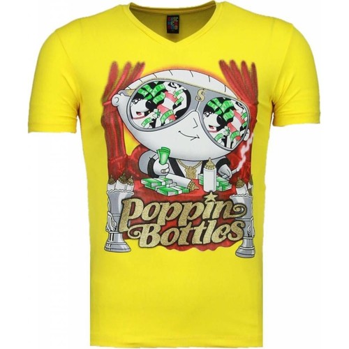 textil Hombre Camisetas manga corta Local Fanatic Poppin Stewie Amarillo