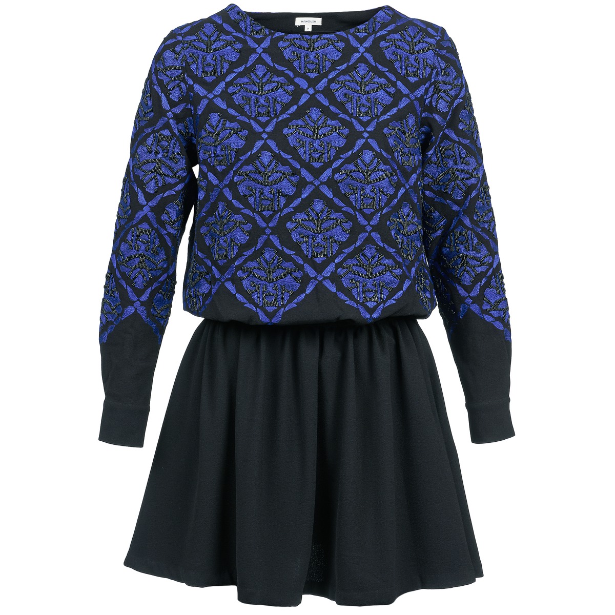 textil Mujer Vestidos cortos Manoush GIRANDOLINE Negro / Azul