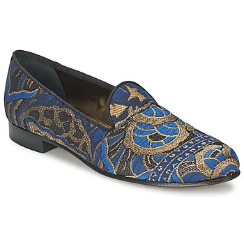 Zapatos Mujer Mocasín Etro 3046 Negro / Azul