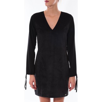 textil Mujer Vestidos cortos Coquelicot Robe  Col V Noir 16211 Negro