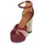 Zapatos Mujer Sandalias Heyraud EVELINE Rojo / Rosa / Oro
