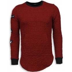 textil Hombre Sudaderas Justing Jersey D Numbered Front Pocket Rojo