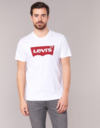 textil Hombre Camisetas manga larga Levi's GRAPHIC SET-IN Blanco