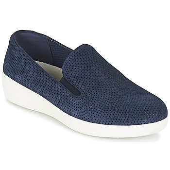 Zapatos Mujer Slip on FitFlop SUPERSKATE (PERF) Marino