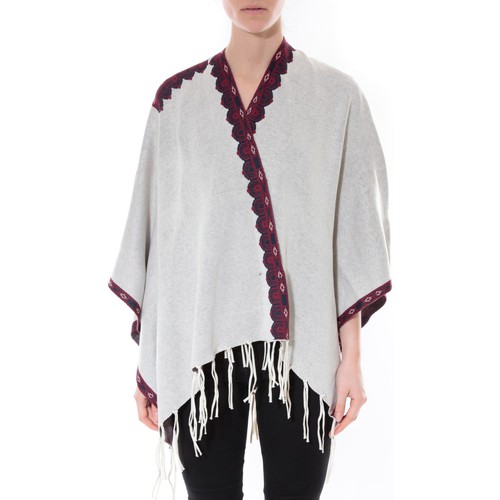 textil Mujer Chaquetas De Fil En Aiguille Poncho Senes  Beige  YM 121 Beige
