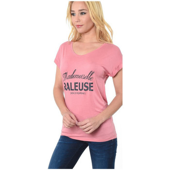 textil Mujer Tops y Camisetas Kaporal Tee-Shirt Femme Fifi Terracotta Rosa