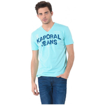 textil Hombre Camisetas manga corta Kaporal Tee-Shirt Tropi Aqua Sky Azul