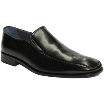 Zapatos Hombre Mocasín Made In Spain 1940 Zapato sin cordones pala lisa muy ancho Negro