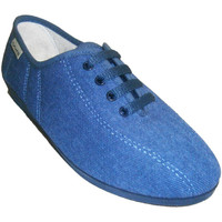 Zapatos Mujer Pantuflas Muro Zapatillas cordones cuña azul
