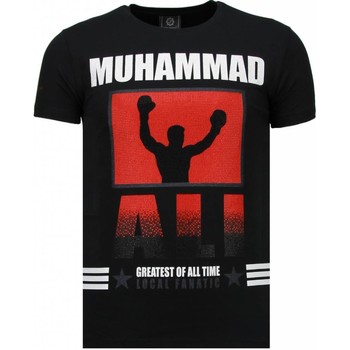 textil Hombre Camisetas manga corta Local Fanatic Muhammad Ali Rhinestone Negro
