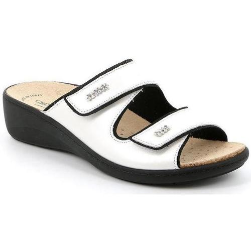 Zapatos Mujer Zuecos (Mules) Grunland DSG-CE0186 Blanco